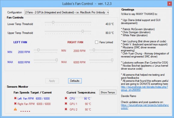 Lubbo's Fan Control screenshot