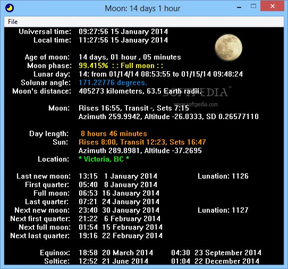 Lunar Tracker screenshot