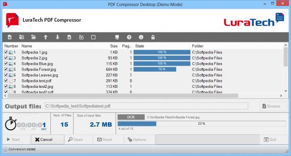 LuraTech PDF Compressor Desktop (formerly LuraDocument PDF Compressor) screenshot