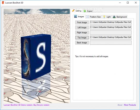 Luxwan Boxshot 3D screenshot