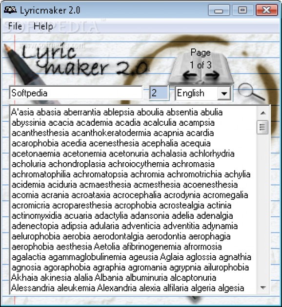 Lyricmaker screenshot