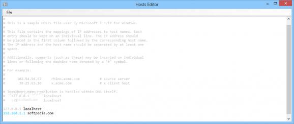 Hosts Editor screenshot