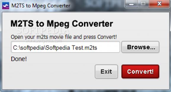 M2TS to Mpeg Converter screenshot