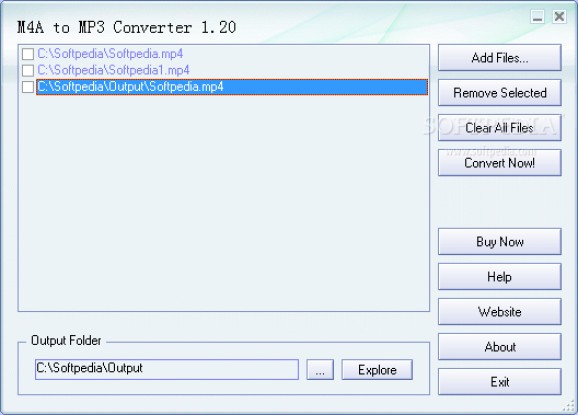 M4A to MP3 Converter screenshot