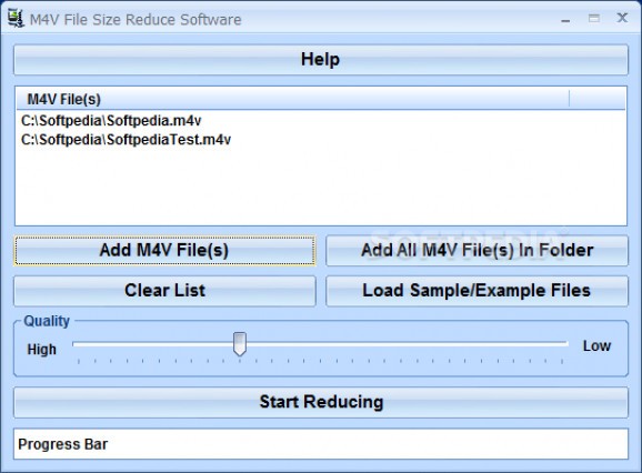 M4V File Size Reduce Software screenshot