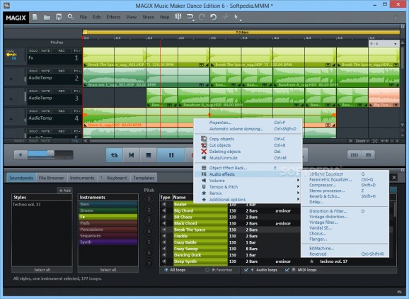 MAGIX Music Maker Dance Edition screenshot