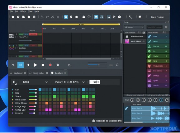 MAGIX Music Maker Plus screenshot