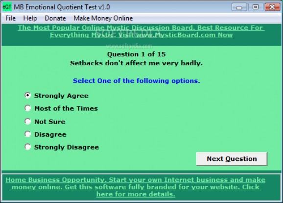 MB Emotional Quotient Test screenshot