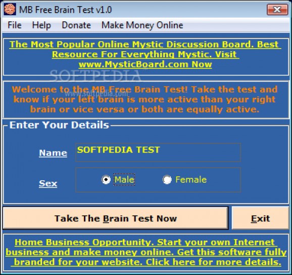 MB Free Brain Test screenshot