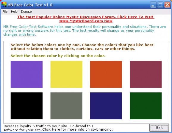 MB Free Color Test screenshot