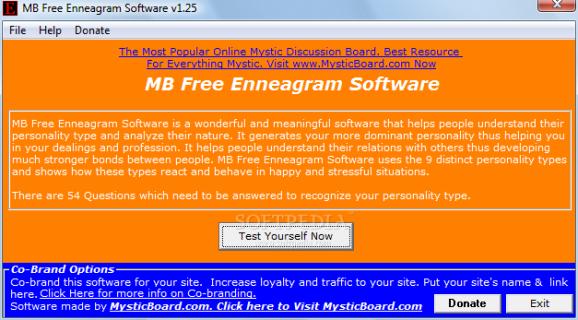 MB Free Enneagram Software screenshot