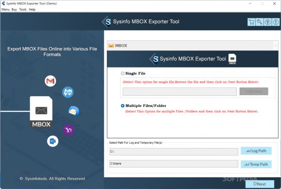 MBOX Exporter screenshot