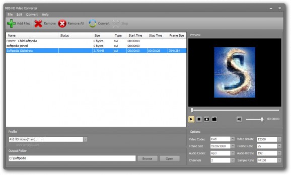 MBS HD Video Converter screenshot