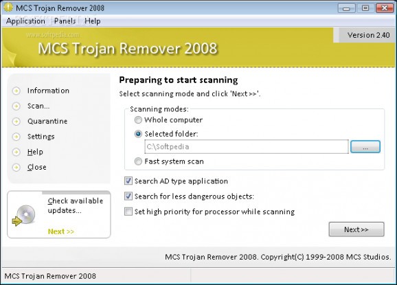 MCS Trojan Remover 2008 screenshot
