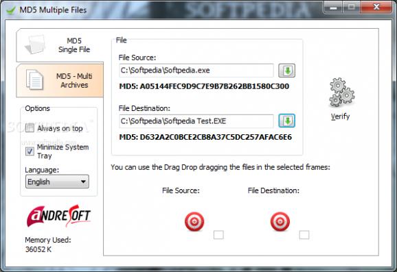 MD5 Multiple Files screenshot