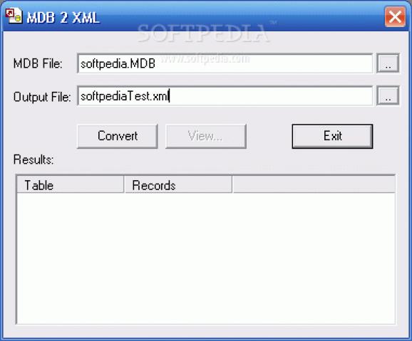 MDB 2 XML screenshot