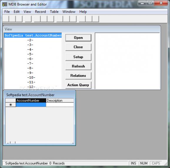 MDB Browser and Editor screenshot