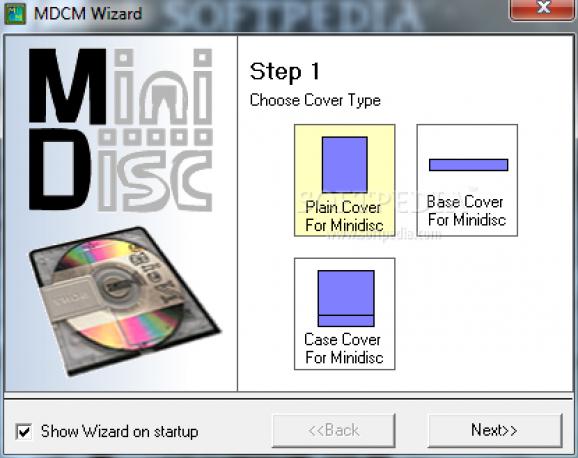 MDCM (Mini Disc Cover Maker) screenshot
