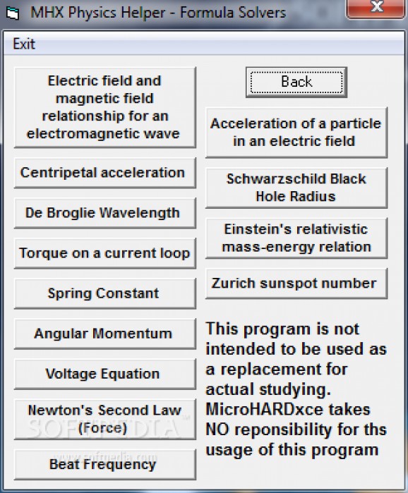 MHX Physics Helper screenshot