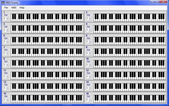 MIDI Display screenshot