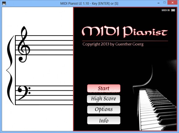 MIDI Pianist LE screenshot