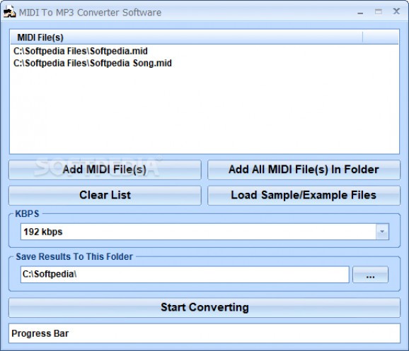 MIDI To MP3 Converter Software screenshot