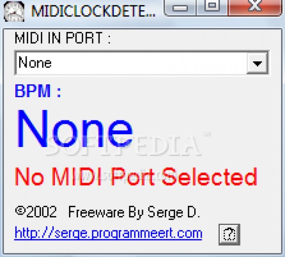 MIDIClockDetect screenshot