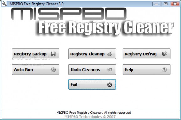 MISPBO Registry Cleaner screenshot