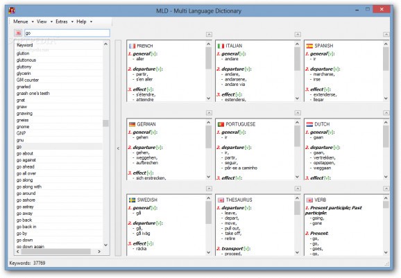 MLD - Multi Language Dictionary screenshot