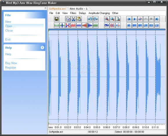 MMF MP3 AMR WAV RingTone Maker screenshot