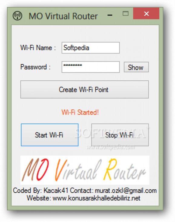 MO Virtual Router Portable screenshot