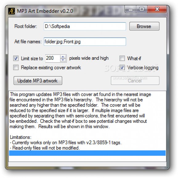 MP3 Art Embedder screenshot