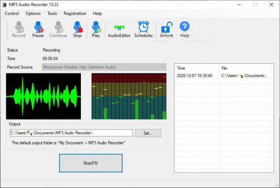 MP3 Audio Recorder screenshot