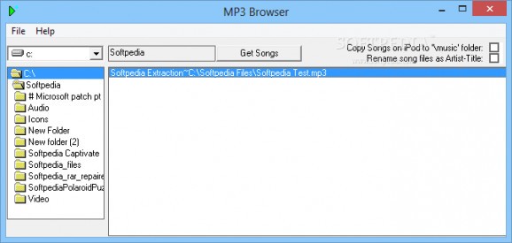 MP3 Browser screenshot