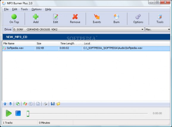 MP3 Burner Plus screenshot