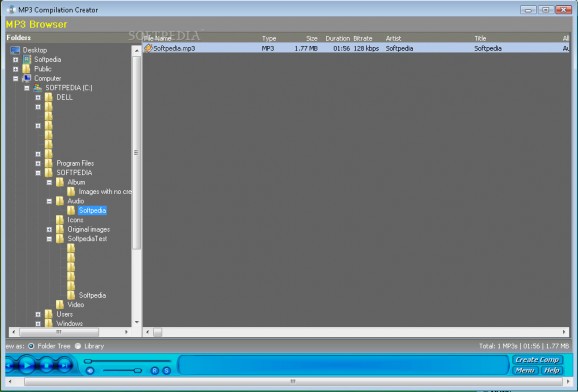 MP3 Compilation Creator screenshot