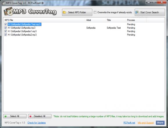 MP3 CoverTag screenshot