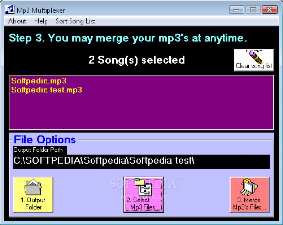MP3 Multiplexer screenshot