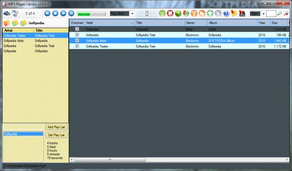 MP3 Player Library screenshot