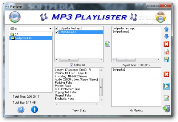 MP3 Playlister screenshot