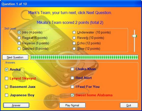MP3 Quiz screenshot
