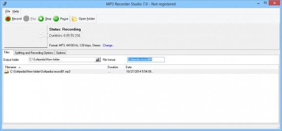MP3 Recorder Studio screenshot