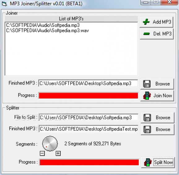 MP3 Splitter/Joiner screenshot