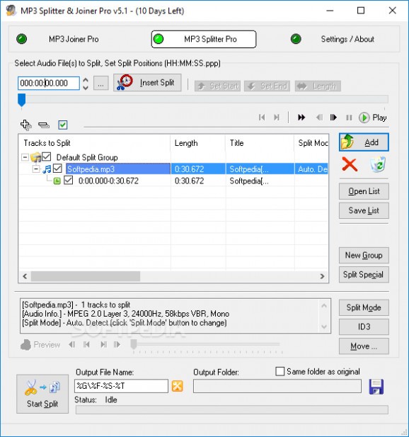 MP3 Splitter & Joiner Pro screenshot