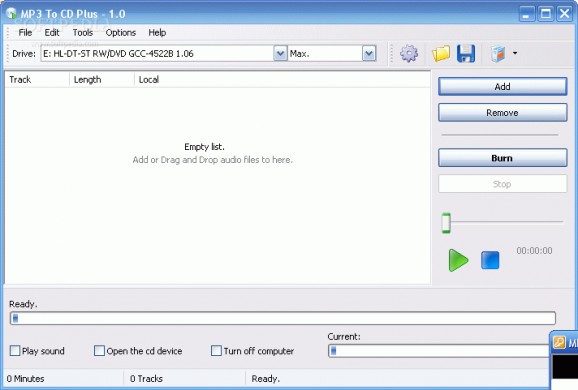 MP3 To CD Plus screenshot