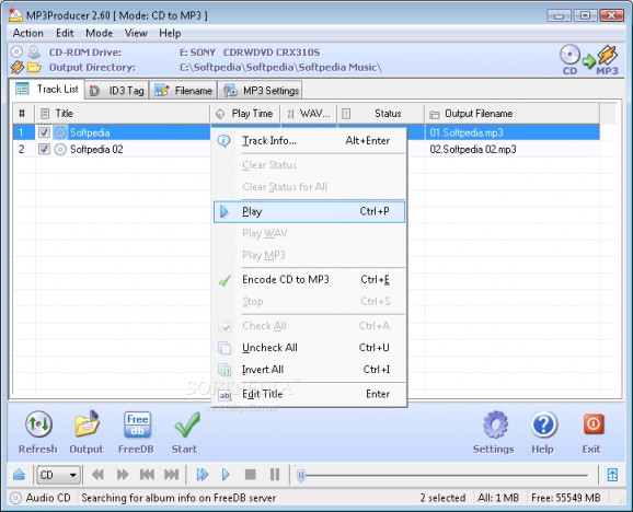 MP3Producer screenshot