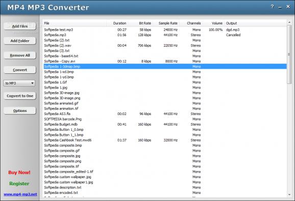 MP4 MP3 Converter screenshot
