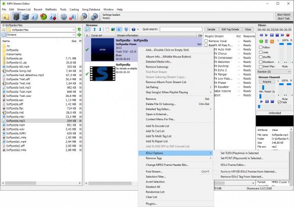 MP4 Stream Editor screenshot