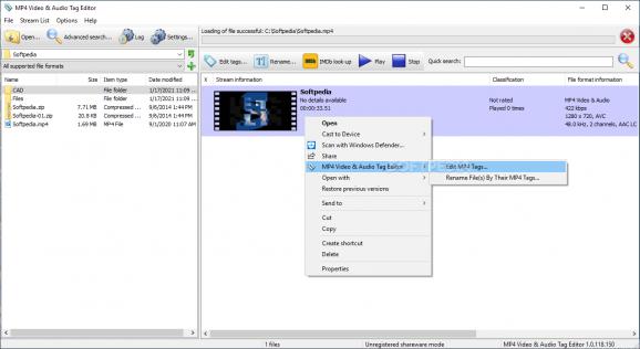 MP4 Video & Audio Tag Editor screenshot