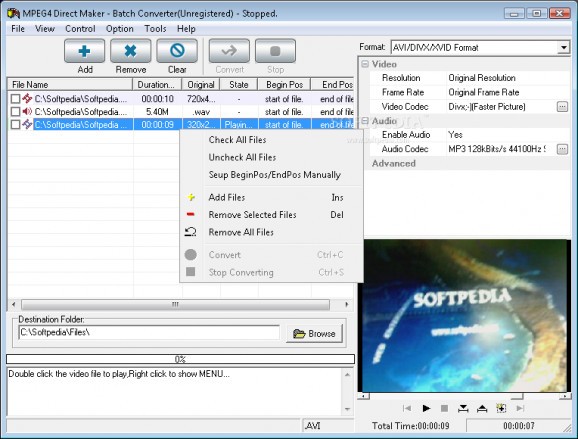 MPEG4 Direct Maker screenshot